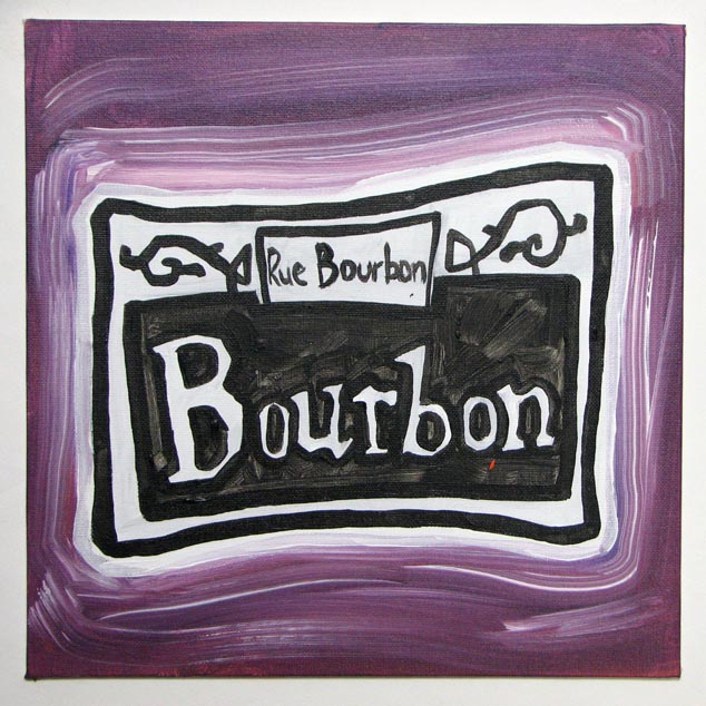 Bourbon Street Sign