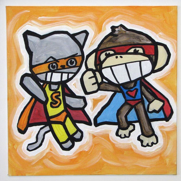 ha! all superhero costumes are wonderful at hiding identities.