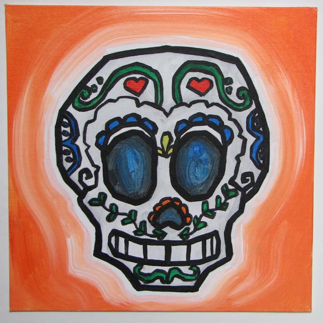 day of dead skull. day of the dead skull.