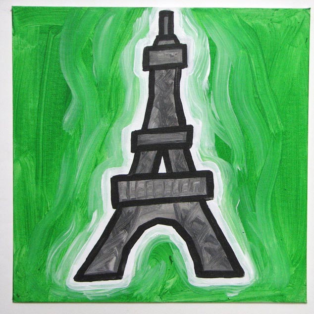 eiffel tower cartoon. The Eiffel Tower