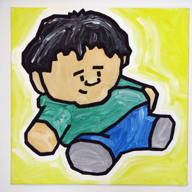 a painting is not huggable.