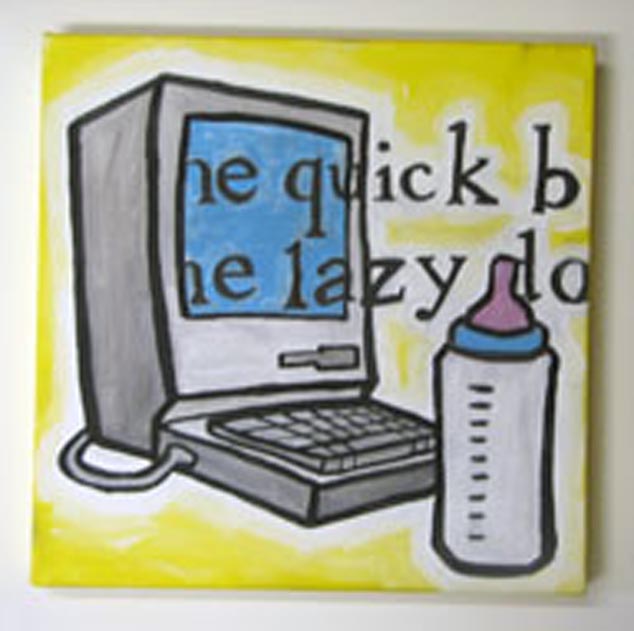 typography computer baby