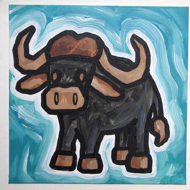 cute water buffalo