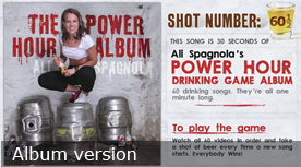 The Power Hour Album Drinking Game